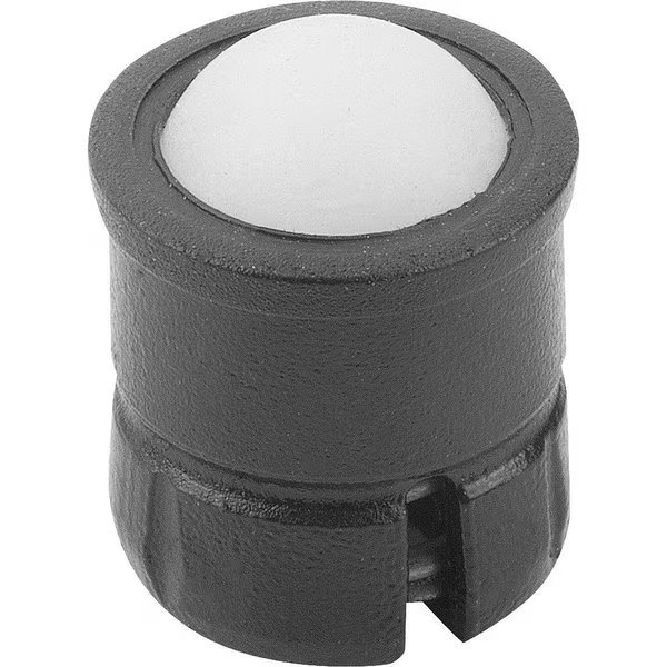 Spring Plunger Spring Force, Smooth Version, D=6 L=7, Plastic, Comp:Pom, Pu=50, Kipp, Mfr#: K1171.206